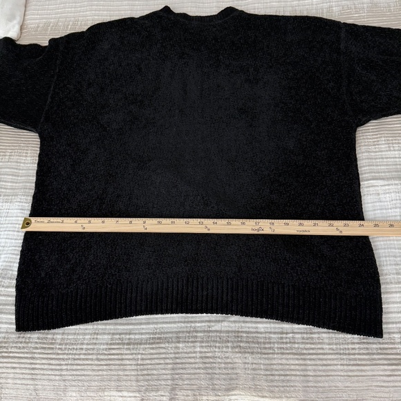 BELLAGIO ITALY CREWNECK SWEATER CHENILLE GRANDPACORE PREPPY VINTAGE BLK MEN XXL - Picture 10 of 12